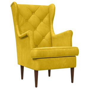 vidaXL Sessel Gelb Samt