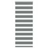 vidaXL Doppelrollo Dunkelgrau 55x150 cm Stoffbreite 50,9 cm Polyester