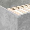vidaXL Etagenbettgestell mit Schreibtisch Beton Grau 75 x 190 cm