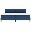 vidaXL Boxspringbett mit Matratze mit LED Blau 200 x 200 cm Stoff