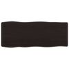 vidaXL Tischplatte 100x40x(2-6) cm Massivholz Behandelt Baumkante