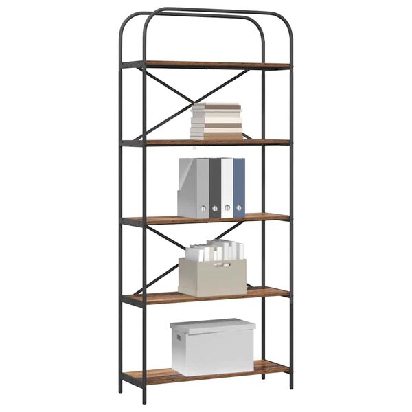 vidaXL B&uuml;cherregal Altholz 80 x 30 x 183 cm Holzwerkstoff