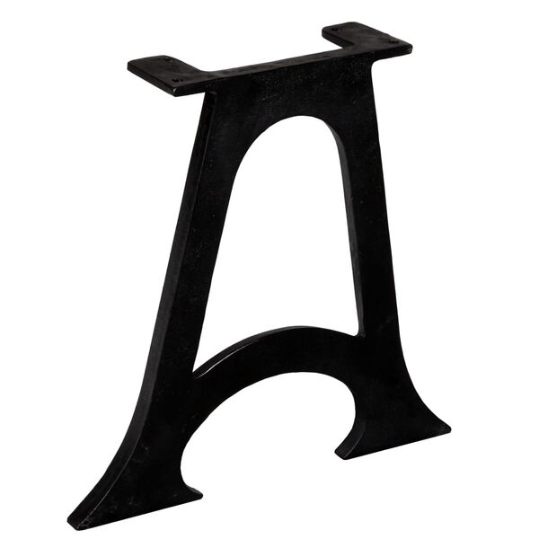 vidaXL Couchtisch-Beine 2 Stk. mit Gewölbtem Fuß A-Gestell Gusseisen