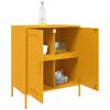 vidaXL Sideboard Senfgelb 68x39x79 cm Stahl
