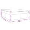 vidaXL Boxspringbett mit Matratze Dunkelgrau 180x200 cm Stoff