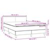vidaXL Boxspringbett mit Matratze Dunkelgr&uuml;n 160x220 cm Samt