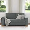 vidaXL 2-Sitzer Sofa Dunkelgrau 140 cm Stoff