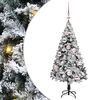 vidaXL K&uuml;nstlicher Weihnachtsbaum mit 150 LEDs mit St&auml;nder Wei&szlig; 120 cm