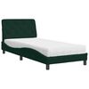 vidaXL Bett mit Matratze Dunkelgr&uuml;n 90x190 cm Samt