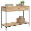 vidaXL Konsolentisch Sonoma-Eiche 100x34,5x75 cm Holzwerkstoff
