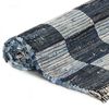 vidaXL Chindi-Teppich Handgewebt Denim 120x170 cm Blau