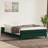 vidaXL Boxspringbett ohne Matratze Dunkelgr&uuml;n 140x220 cm Samt