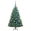 vidaXL K&uuml;nstlicher klappbarer Weihnachtsbaum mit 150 LEDs Gr&uuml;n 120 cm