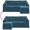 vidaXL Sofa Blau 198 x 134 x 80 cm Samt