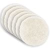 vidaXL Kissenbezug 6 pcs HEERLEN Wei&szlig; &Oslash; 50 cm PV Fleece