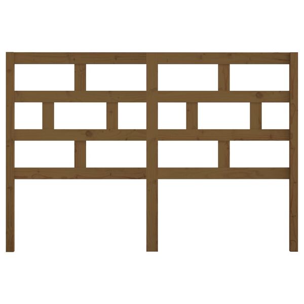 vidaXL Kopfteil Honigbraun 156x4x100 cm Massivholz Kiefer