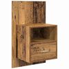 vidaXL Kopfteil mit Schrank mit Schubladen 3 pcs Altholz Holzwerkstoff