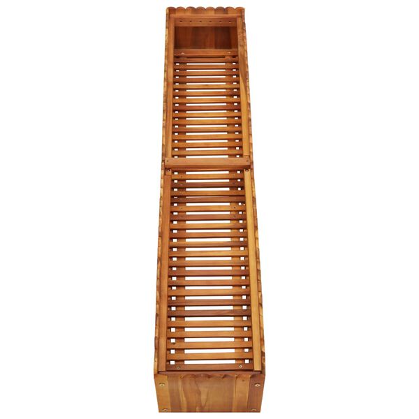 vidaXL Garten-Hochbeet 150x30x25 cm Massivholz Akazie