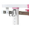 Vipack Kindertisch mit Stuhl Comfortline 201 Verstellbar Rosa und Wei&szlig;