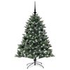 vidaXL K&uuml;nstlicher Weihnachtsbaum mit 150 LEDs mit St&auml;nder Gr&uuml;n 120 cm