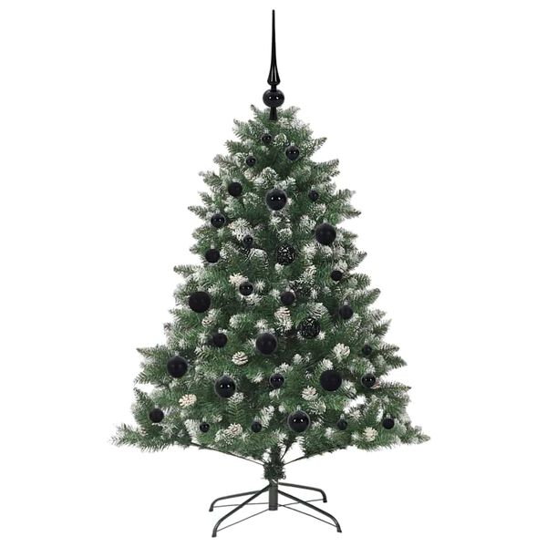 vidaXL K&uuml;nstlicher Weihnachtsbaum mit 150 LEDs mit St&auml;nder Gr&uuml;n 120 cm
