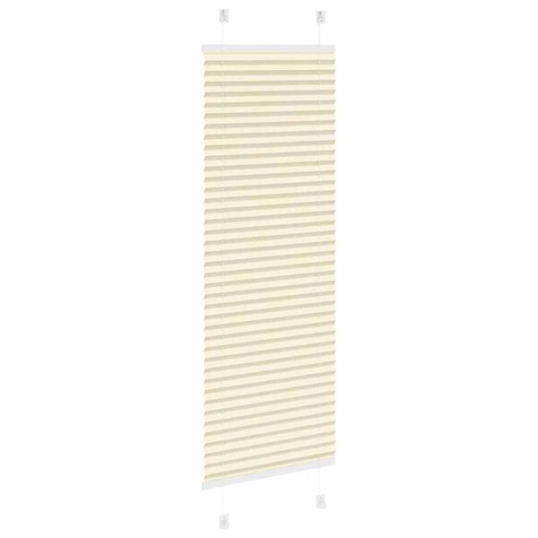 vidaXL Plissee Creme 45x100 cm Stoffbreite 44,4 cm Polyester