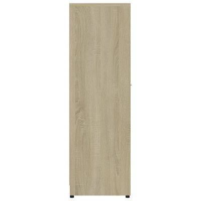vidaXL Badezimmerschrank Sonoma-Eiche 30x30x95 cm Holzwerkstoff
