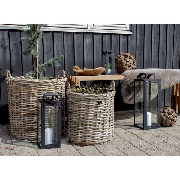 House Nordic K&ouml;rbe 2 Stk. Rund Ivy Kubu-Rattan
