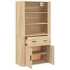 vidaXL Highboard Sonoma-Eiche Holzwerkstoff