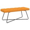 vidaXL Bank mit Knopfheftung Dunkelgelb 110 x 40 x 46 cm Stoff