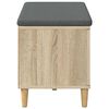 vidaXL Flurbank mit Kissen mit Speicher Sonoma-Eiche 60 x 38 x 46 cm