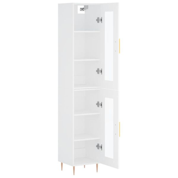 vidaXL Highboard Wei&szlig; 34,5x34x180 cm Holzwerkstoff
