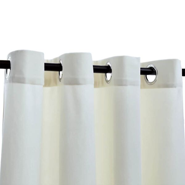 vidaXL Verdunkelungsvorh&auml;nge mit &Ouml;sen 2 Stk. Samt Creme 140x245 cm