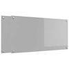 vidaXL Küchenrückwand 2 pcs Hellgrau 100 x 50 cm Gehärtetes Glas