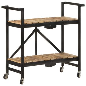 vidaXL K&uuml;chenwagen 87x36x81 cm Mango Massivholz
