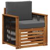 vidaXL Outdoor Mittelsofa Natur