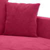 vidaXL 3-Sitzer-Sofa Weinrot 180 cm Samt