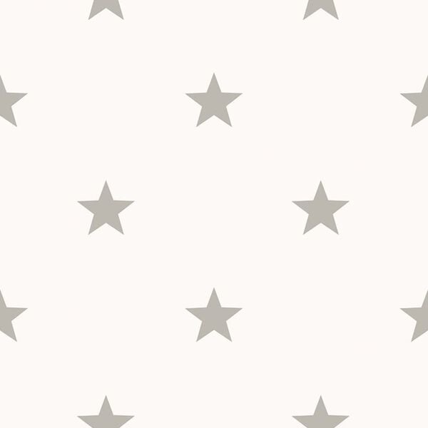 Noordwand Tapete Friends & Coffee Little Stars Hellgrau und Weiß