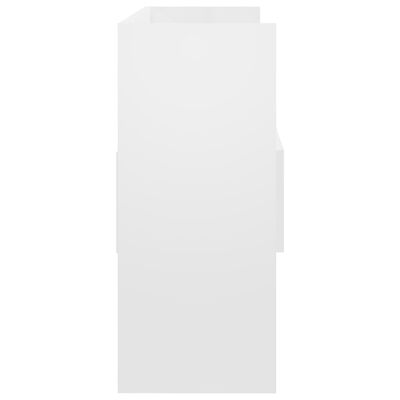 vidaXL Sideboard Hochglanz-Weiß 105x30x70 cm Holzwerkstoff