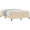 vidaXL Boxspringbett Creme 140 x 190 cm Stoff