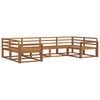 vidaXL Outdoor-Sofagarnitur 6 pcs Natur Massivholz Akazie