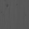 vidaXL Massivholzbett Grau Kiefer 200x200 cm