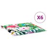 vidaXL Stuhlkissen 6 pcs Mehrfarbig 50 x 50 x 4 cm Oxford-Stoff