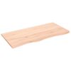 vidaXL Waschtischplatte 100x50x2 cm Massivholz Unbehandelt