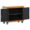 vidaXL Sideboard Handbemalt 70x35x60 cm Mango Massivholz
