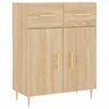 vidaXL Highboard Sonoma-Eiche 69,5x34x180 cm Holzwerkstoff