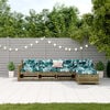 vidaXL 5-tlg. Garten-Lounge-Set mit Kissen Impr&auml;gniertes Kiefernholz
