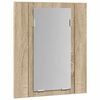 vidaXL LED-Bad-Spiegelschrank Sonoma-Eiche 40x12x45 cm Acryl