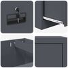 vidaXL Aktenschrank Anthrazit 45,5 x 42 x 106,5 cm Kaltgewalzter Stahl