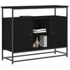 vidaXL Sideboard Schwarz Eichen-Optik 100 x 35 x 80 cm Holzwerkstoff
